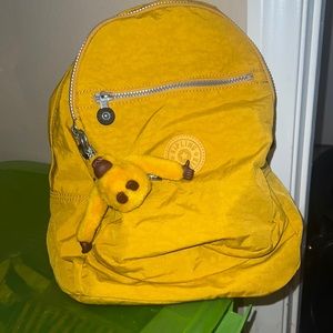 Kipling yellow backpack